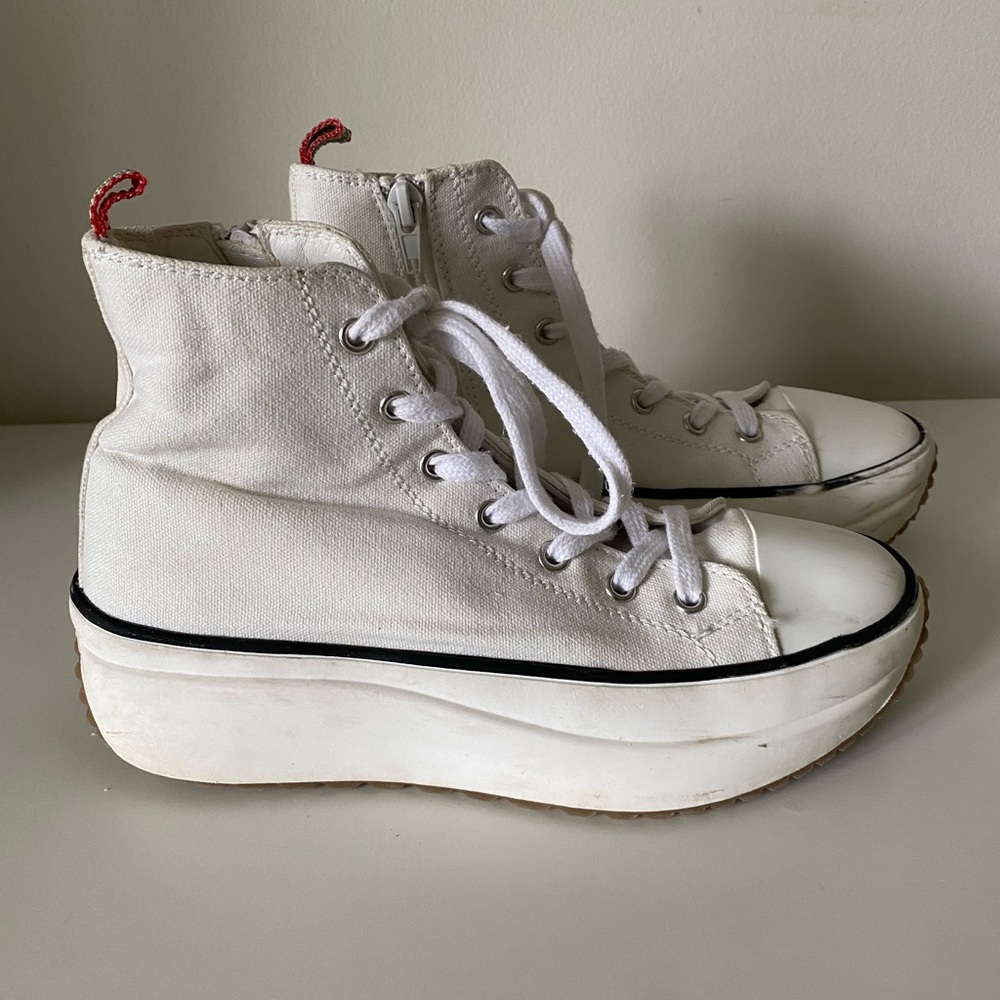 Steve Madden Big Girl’s Jwinonaa Off White Sneakers Size:3